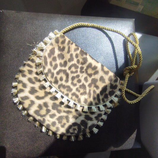 Sac pochette Léopard